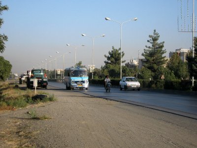 Road 44 East of Iran - through city of Nishapur - Morning 03