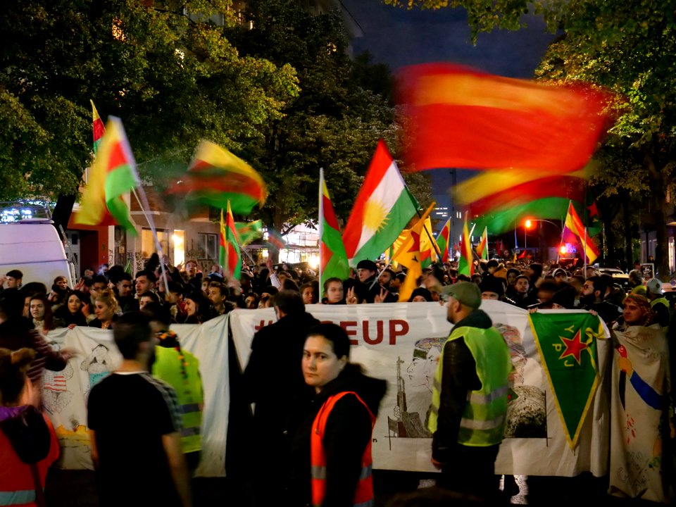 Rojava solidarity demonstration Berlin 2019-10-10 32