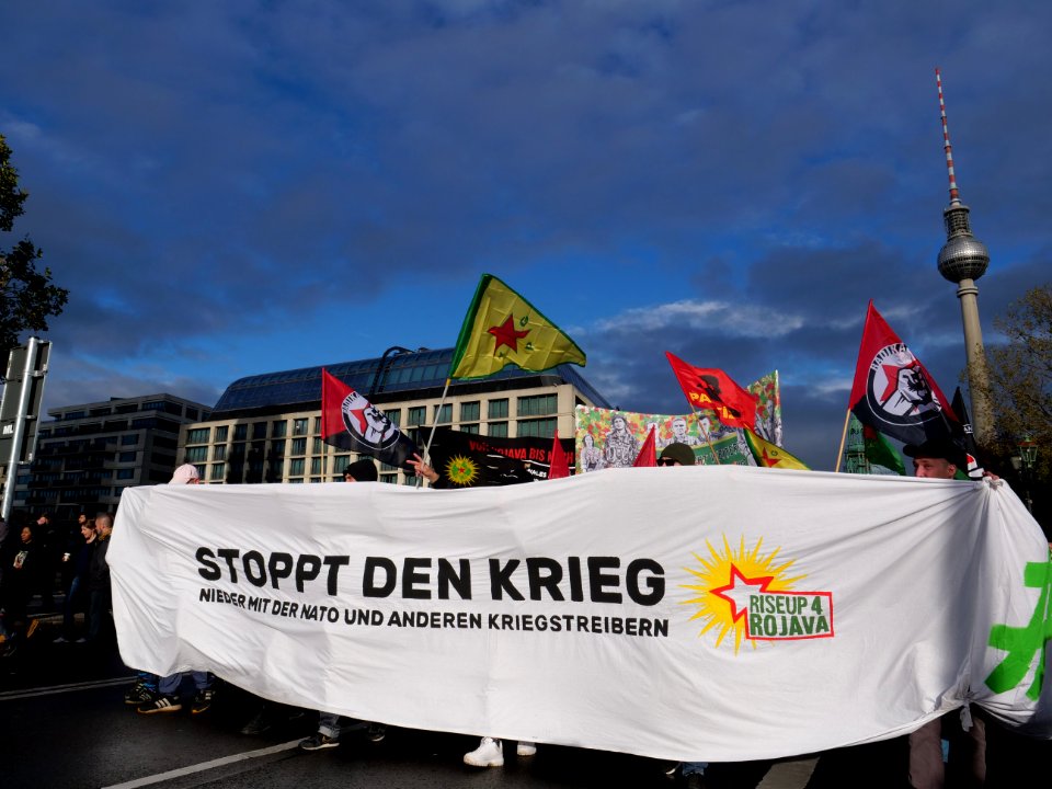 Rojava solidarity demonstration Berlin 2019-11-02 44