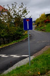 Road sign dead end (Norway)