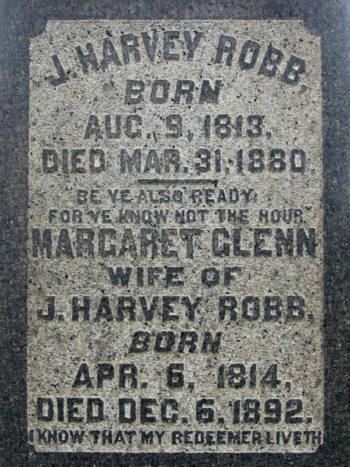 Robb monument, Mt. Lebanon Cemetery, 2021-06-03, 02