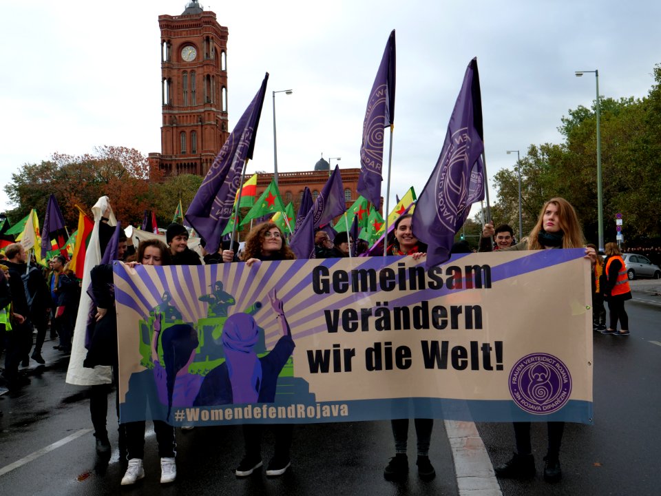 Rojava solidarity demonstration Berlin 2019-11-02 13