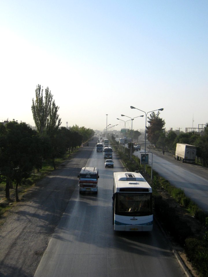 Road 44 East of Iran - through city of Nishapur - Morning 54
