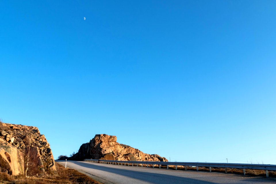 Road through cliffs in Ramsvik 4
