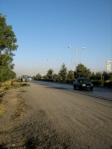 Road 44 East of Iran - through city of Nishapur - Morning 01