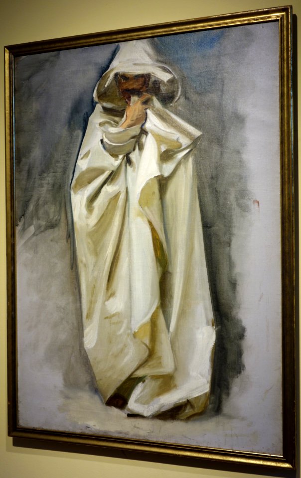 Robe of the prophet Hosea by John Singer Sargent, study for Triumph of Religion mural in the Boston Public Library, installed 1895, oil on canvas - Fitchburg Art Museum - DSC08873