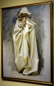 Robe of the prophet Hosea by John Singer Sargent, study for Triumph of Religion mural in the Boston Public Library, installed 1895, oil on canvas - Fitchburg Art Museum - DSC08873