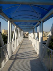Road 44 East of Iran - through city of Nishapur - Morning - skyway 04