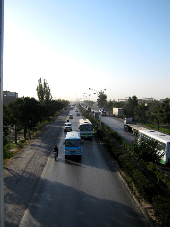 Road 44 East of Iran - through city of Nishapur - Morning 51