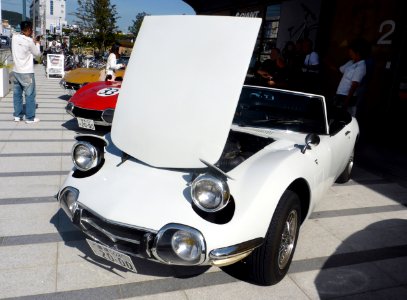 Roadster Ryuhi Final ver.Bond car with its bonnet open