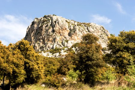 Rock in Ptoan Mountains, Boeotia, central Greece photo