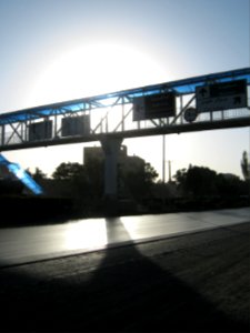 Road 44 East of Iran - through city of Nishapur - Morning - skyway 02