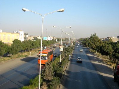 Road 44 East of Iran - through city of Nishapur - Morning 43