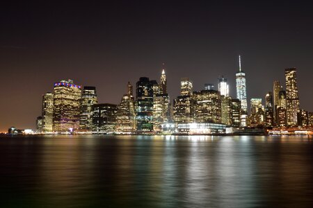 New york manhattan night photo