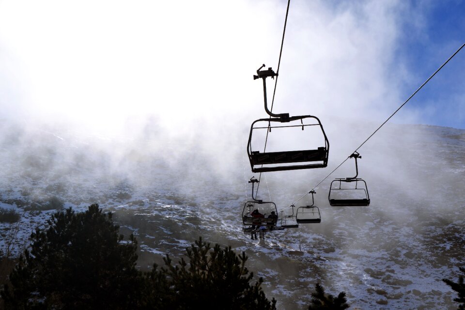 Chairlift mountain landscape mountain