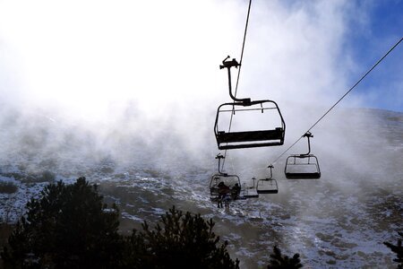 Chairlift mountain landscape mountain photo