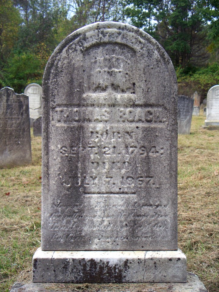 Roach (Thomas), Bethany Cemetery, 2015-10-09, 01