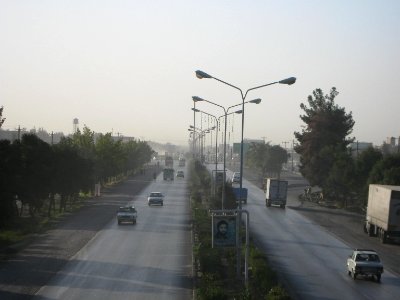 Road 44 East of Iran - through city of Nishapur - Morning 39