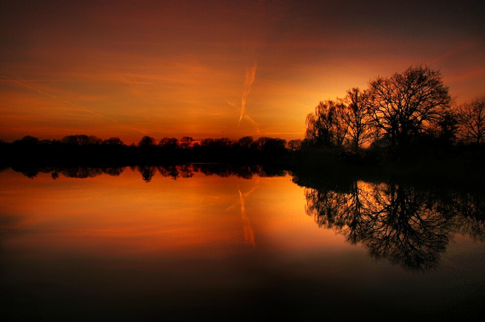 Nature landscape lake
