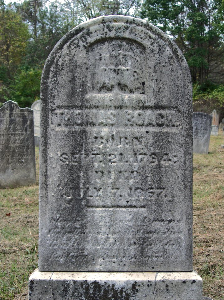 Roach (Thomas), Bethany Cemetery, 2015-10-09, 02