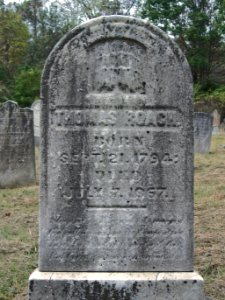 Roach (Thomas), Bethany Cemetery, 2015-10-09, 02