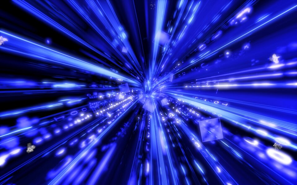 Portal light blue science