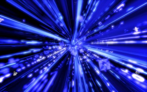 Portal light blue science