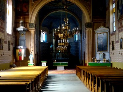 RO TM Buzias Catholic church interior