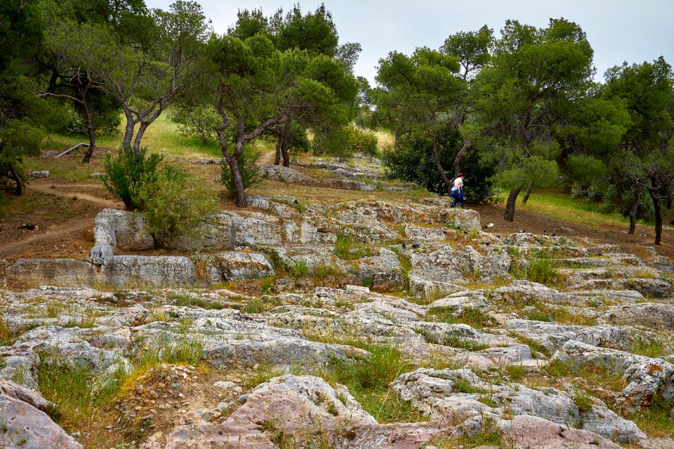 Rock cut shops on Koile Road on April 30, 2020 photo