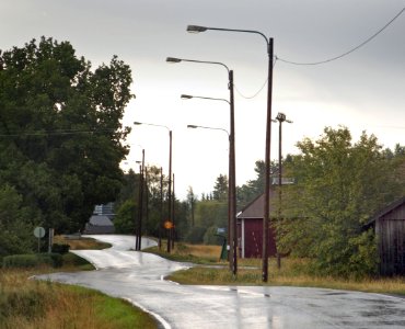 Road 222 in Aura Finland horizontal without car