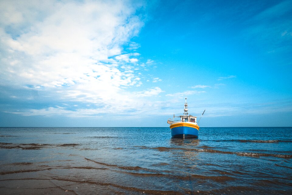 Boat sea shore