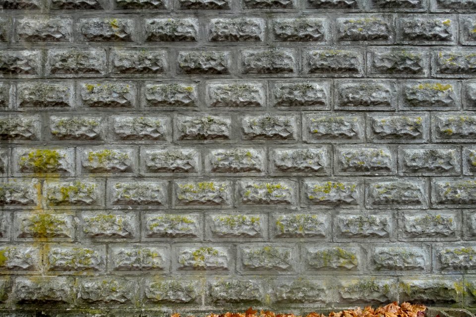 Rock face block wall - Arlington, MA - DSC03302
