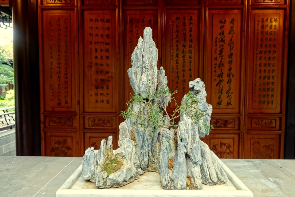 Rock landscape - Lan Su Chinese Garden - Portland, Oregon - DSC01491