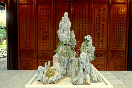 Rock landscape - Lan Su Chinese Garden - Portland, Oregon - DSC01491