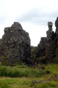 Rock formations in Almannagjá
