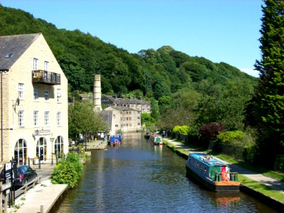 Rochdale Canal at Hebden Bridge 4 photo