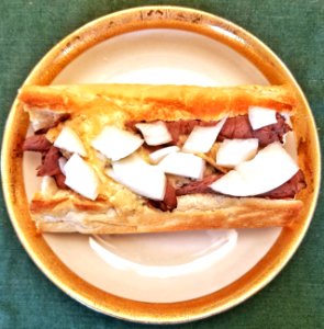 Roast beef, blue cheese, and onion sandwich - Massachusetts
