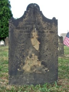 Robert Wallace Tombstone, Hiland Cemetery, 2015-08-17, 01