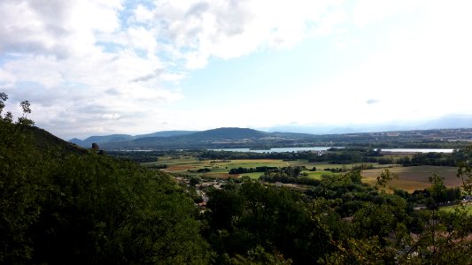 Rochemaure - Vue sur le Rhône depuis le chemin du Château