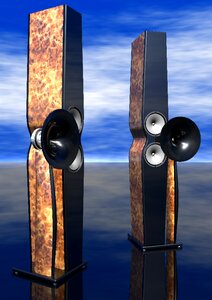 Beautiful speaker reader project horn loudspeaker