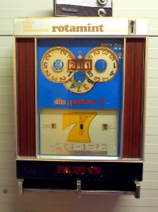 Rotamint gambling machine, die goldene 7, pic2
