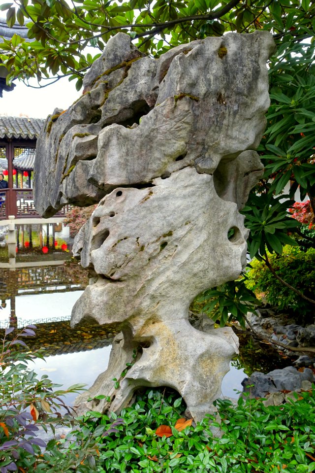 Rock - Lan Su Chinese Garden - Portland, Oregon - DSC01352