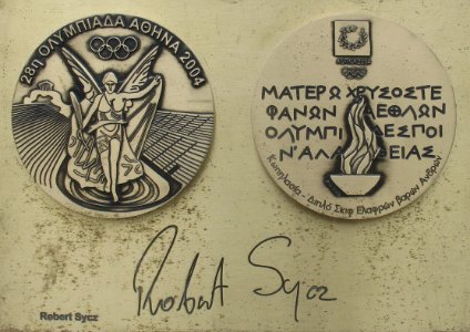 Robert Sycz medal & autograph