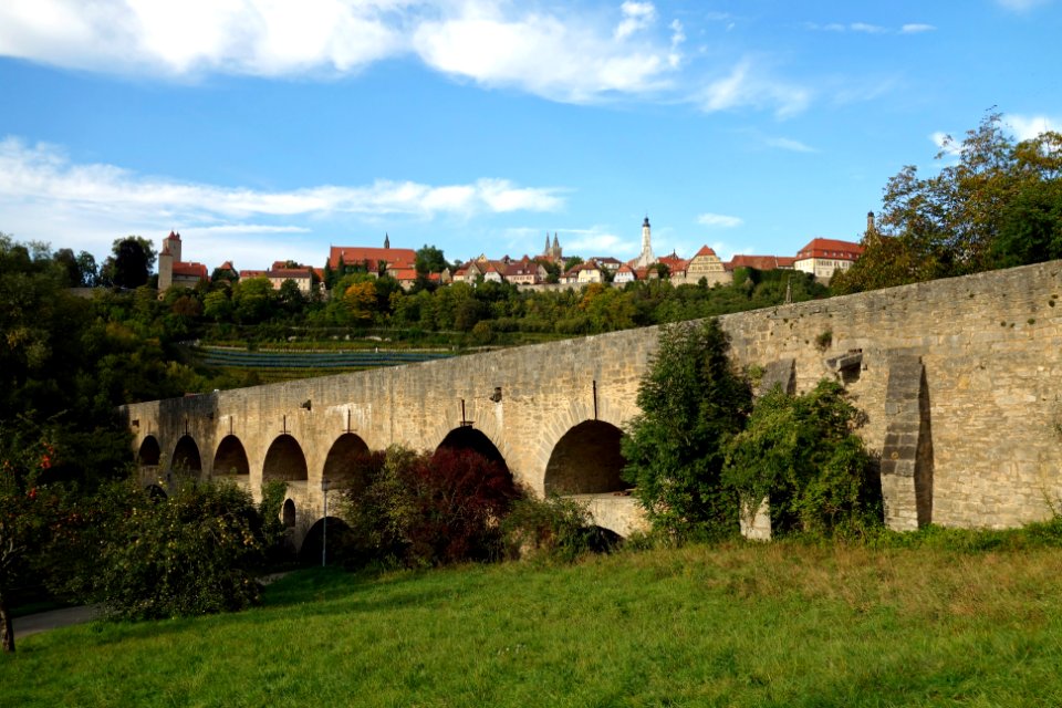 Rothenburg mit Brücke