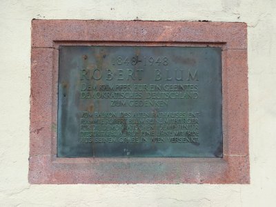 Robert-Blum-Tafel in Leipzig