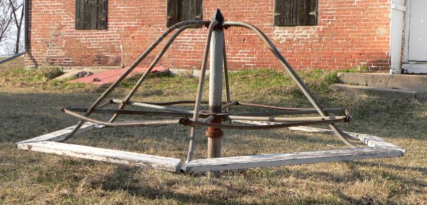 Rock Bluff School merry-go-round 1
