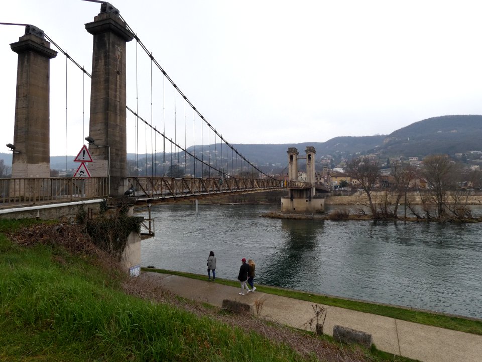 Rochetaillée-sur-Saône - Pont de Couzon - Côté nord, vers Couzon-au-Mont-d'Or