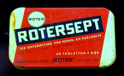 Roter Rotersept, ter ontsmetting van mond- en keelholte