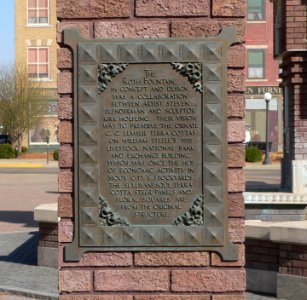 Roth Fountain (Sioux City) NW plaque