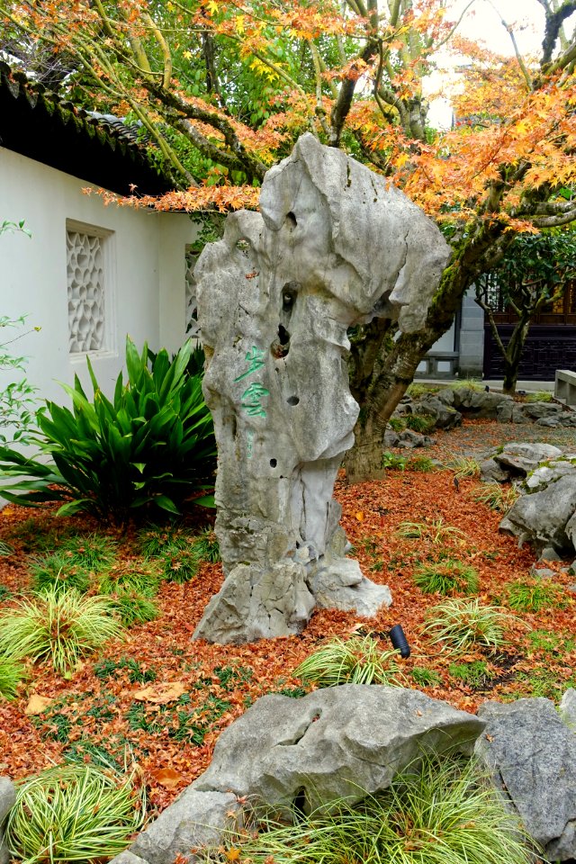 Rock - Lan Su Chinese Garden - Portland, Oregon - DSC01423